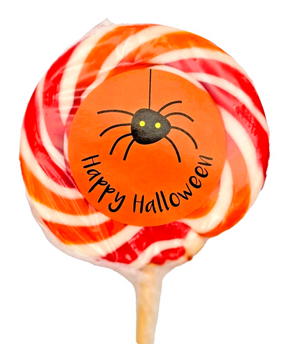 Halloween Lollipops Large Fruity Trick or Treat Lollies - Halal Vegan Vegetarian Candy Sweets