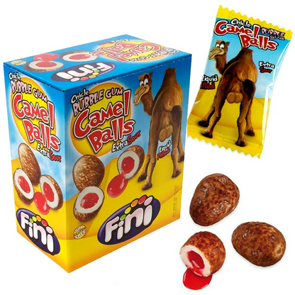 Fini Camels Balls Liquid Filled Bubblegum Retro Sweets & Candy 200 Pieces