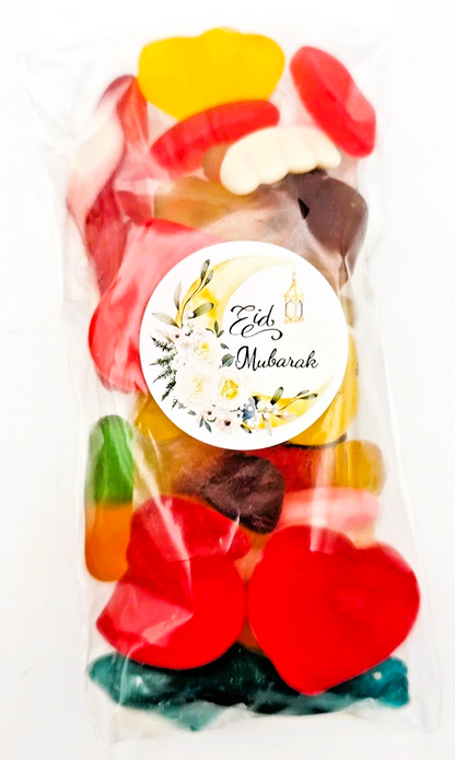 Eid Mubarak Party Bag Gift Favours – Jellies & Fizzy Pick N Mix Halal Jelly Sweets