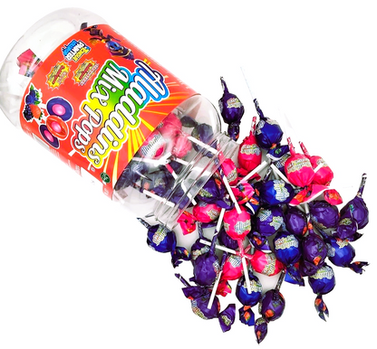 Aladdins Mix Pops 60 x Lollipops Bubblegum Centre Assorted Flavour Lollies
