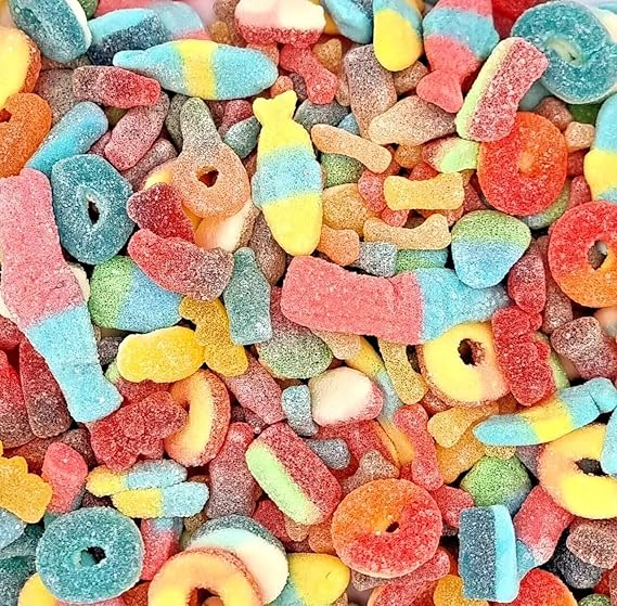 Fathers Day Sweets - 1kg Jelly & Fizzy Jellies Retro Pick N Mix Gifts Halal