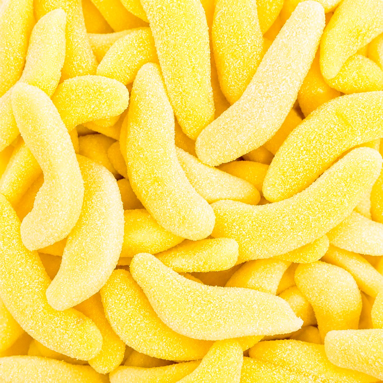 500g - 1kg Sour Banana Foams - Halal - Aladdins Sweets - Retro Pick n Mix Jellies