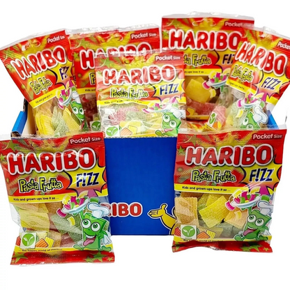 Haribo Fruit Pasta Fizz Sweet Gummy Jellies 70g bags Vegan (Halal suitable) Kids Party Bags