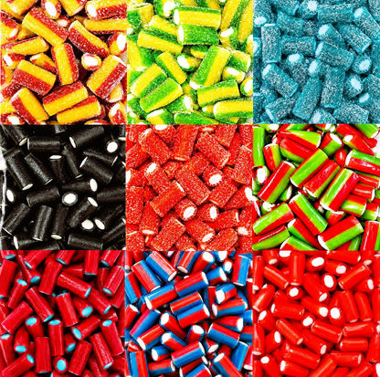 500g & 1kg Liquorice Pencil Tube Bites Retro Halal Sweets Kids Party Cones Gifts