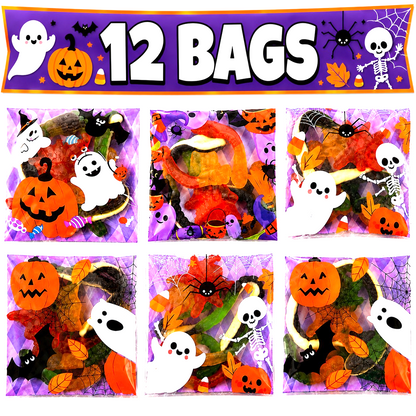 Halloween Pre-Filled Sweets Jelly 50g Bags - Spooky Trick or Treat - Halal Party Bag Gifts