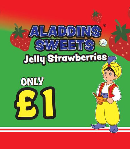 Jelly Strawberries Jellies Pack Of 12  | Aladdins Sweets