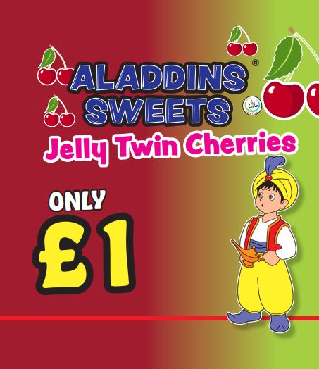 Jelly Twin Cherries Jellies Pack Of 12  | Aladdins Sweets