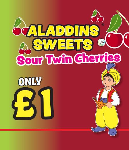 Sour Twin Cherries Jellies Pack Of 12  | Aladdins Sweets