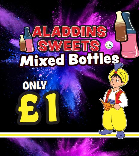 Mixed Bottles Jellies Pack Of 12  | Aladdins Sweets