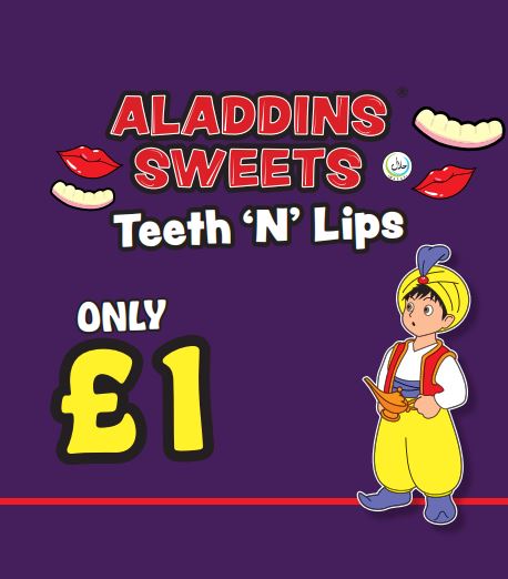 Teeth n Lips Jellies Pack of 12  | Aladdins Sweets