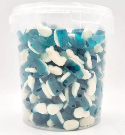 500g Blue Dolphins Jellies, Halal Aladdins Sweets Tub