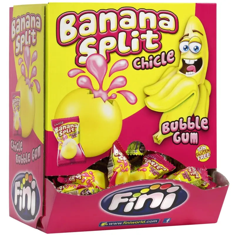 BANANA SPLIT BUBBLEGUM FINI LIQUID CENTRE GUM 200 PIECES