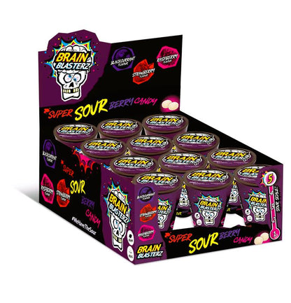 PACK OF 12 HALAL BRAIN BLASTERZ SUPER SOUR BERRY CANDY