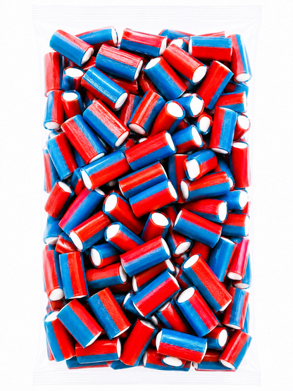 500g & 1kg Berry Blast Liquorice Pencil Tube Bites - Retro Halal Sweets - Kids Party Cones Gifts