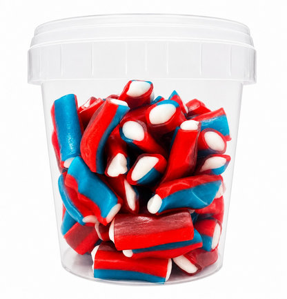 500g & 1kg Berry Blast Liquorice Pencil Tube Bites - Retro Halal Sweets - Kids Party Cones Gifts