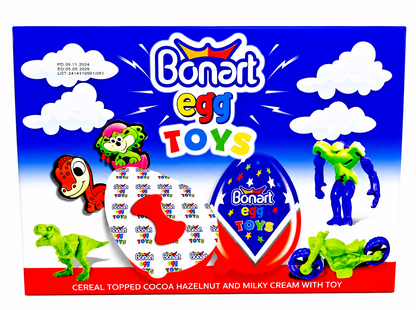24 x Chocolate Surprise Eggs With Toy - Halal - (Kinder Style)