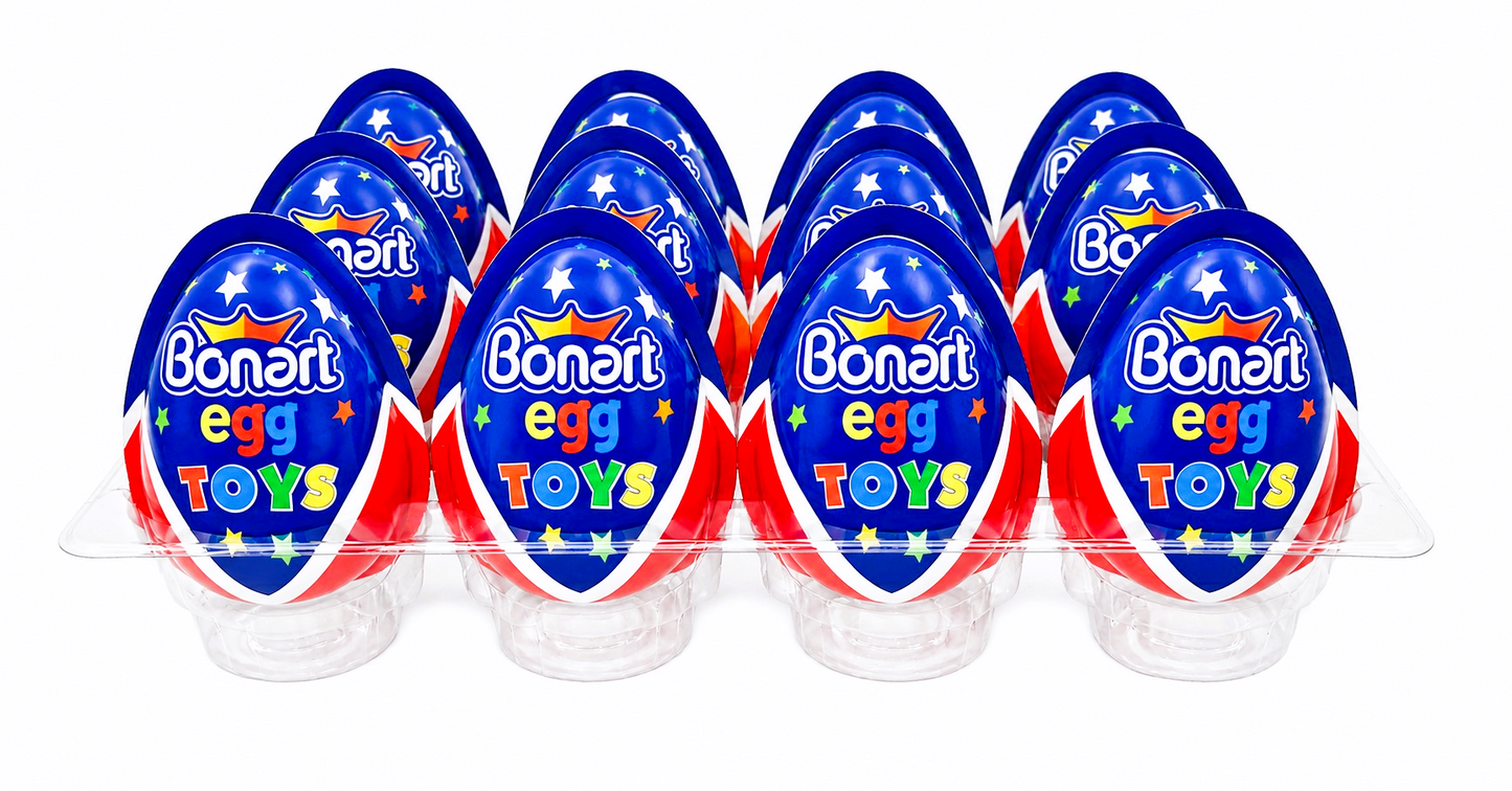 24 x Chocolate Surprise Eggs With Toy - Halal - (Kinder Style)