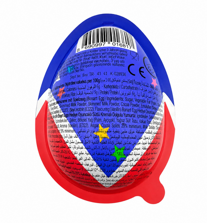24 x Chocolate Surprise Eggs With Toy - Halal - (Kinder Style)