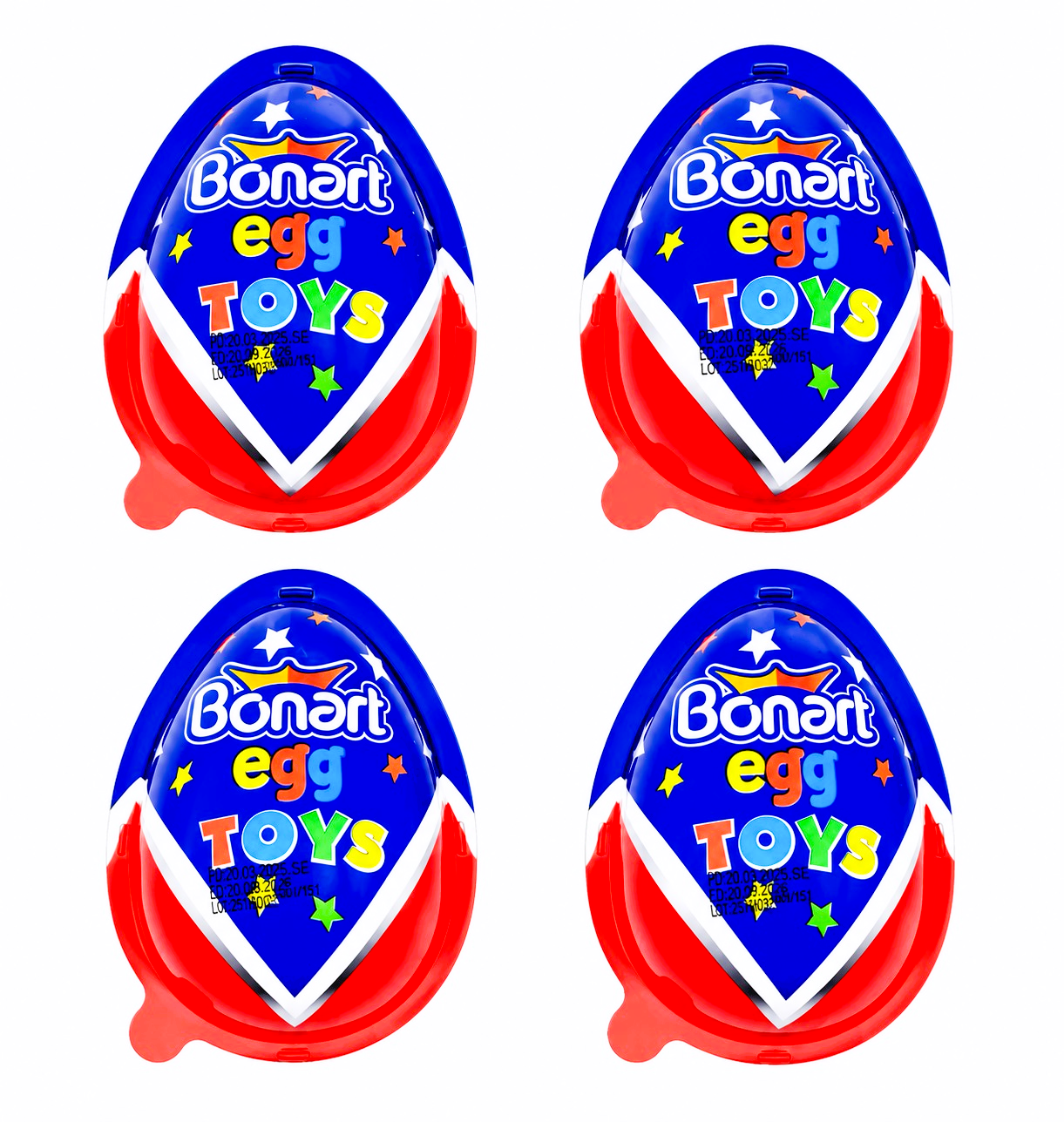 24 x Chocolate Surprise Eggs With Toy - Halal - (Kinder Style)