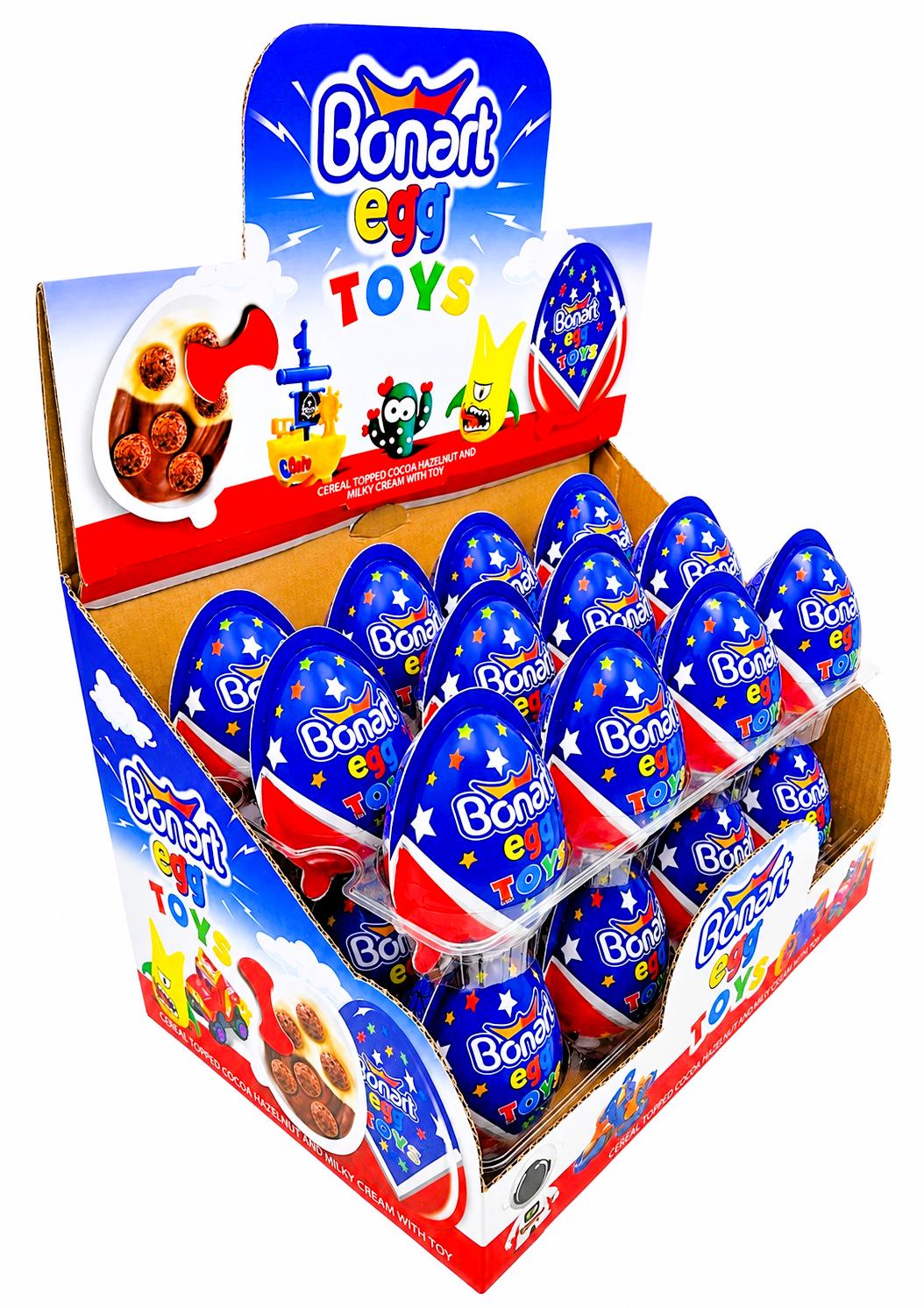24 x Chocolate Surprise Eggs With Toy - Halal - (Kinder Style)