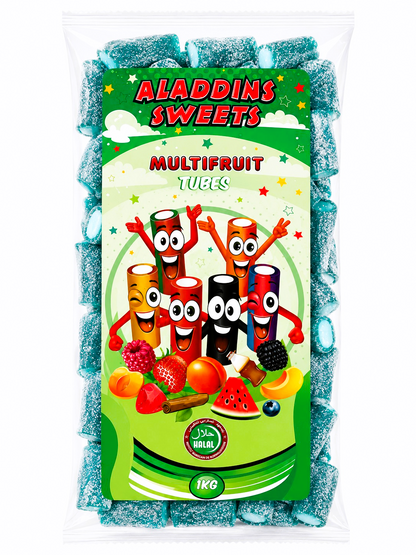 500g & 1kg Sour Blueberries Liquorice Pencil Tube Bites - Retro Halal Sweets - Kids Party Cones Gifts