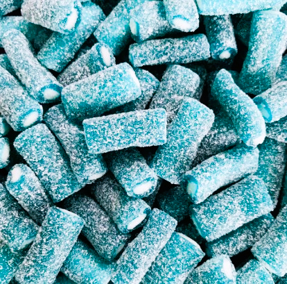 500g & 1kg Sour Blueberries Liquorice Pencil Tube Bites - Retro Halal Sweets - Kids Party Cones Gifts