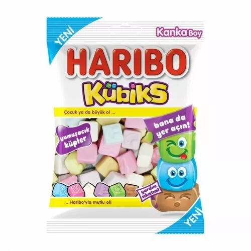 Pack of 24 Halal Haribo Kubiks 80g