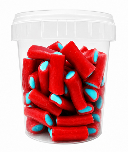 500g & 1kg Bubblegum Liquorice Pencil Tube Bites - Retro Halal Sweets - Kids Party Cones Gifts