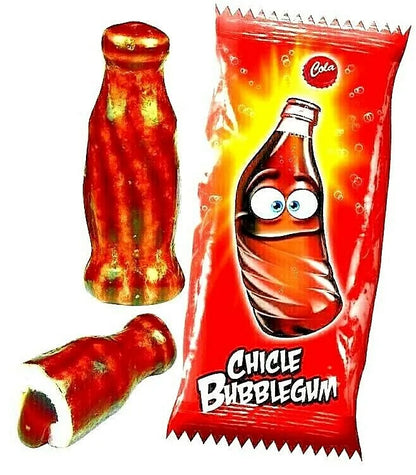 FINI COLA BOTTLES BUBBLEGUM LIQUID CENTRE GUM 200 PIECES