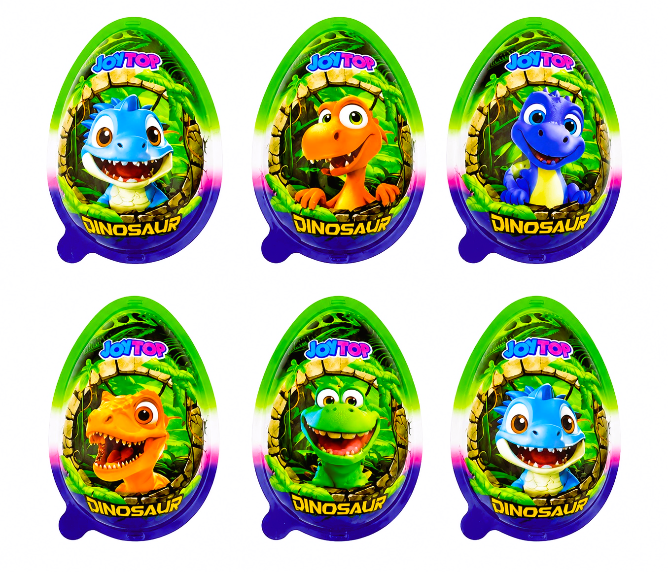 24 x Dinosaur Chocolate Surprise Eggs With Toy - Halal - (Kinder Style)
