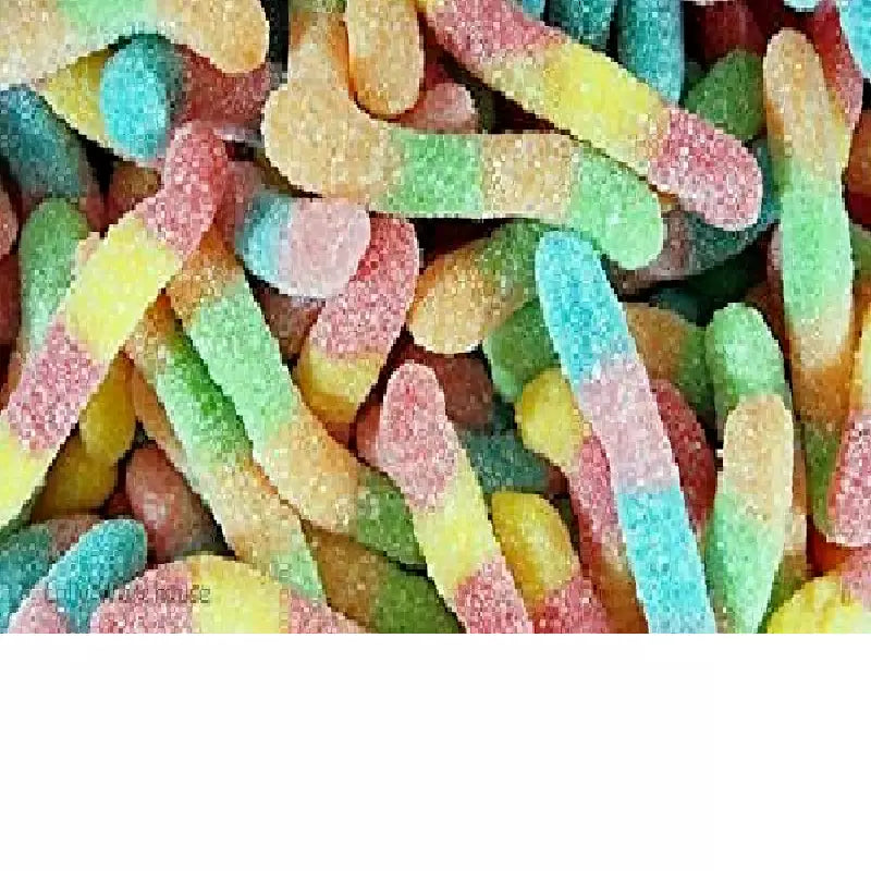 Pack of 12 Fini Halal Fizzy Jelly Worms Gluten & Fat Free