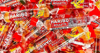 PACK OF 32 HALAL HARIBO ROULETTE FRUITY GUMMY CHEW SWEETS