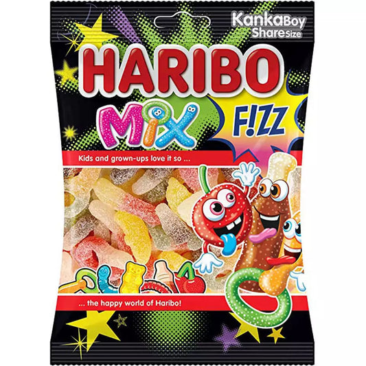 Pack of 24 Halal Haribo Fizz Mix | Aladdins Sweets