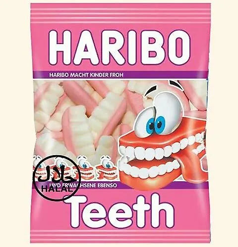 Pack of 24 Haribo Teeth | Aladdins Sweets