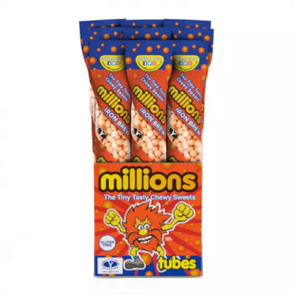 PACK OF 12 IRON BREW MILLIONS CHEW TUBES