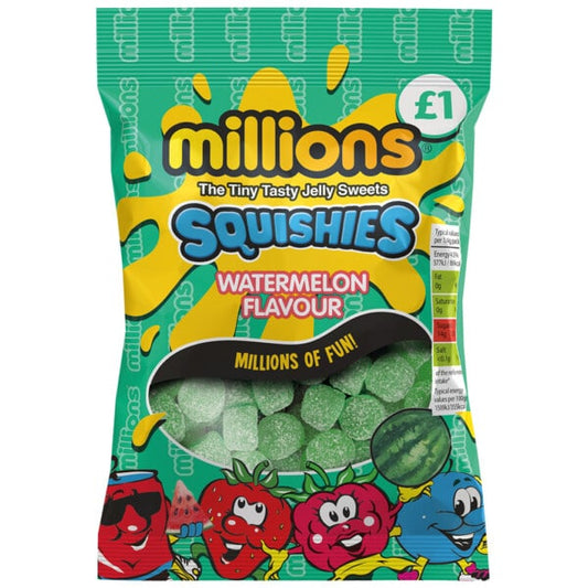 PACK OF 12 HALAL MILLIONS SQUISHIES WATERMELON FLAVOUR