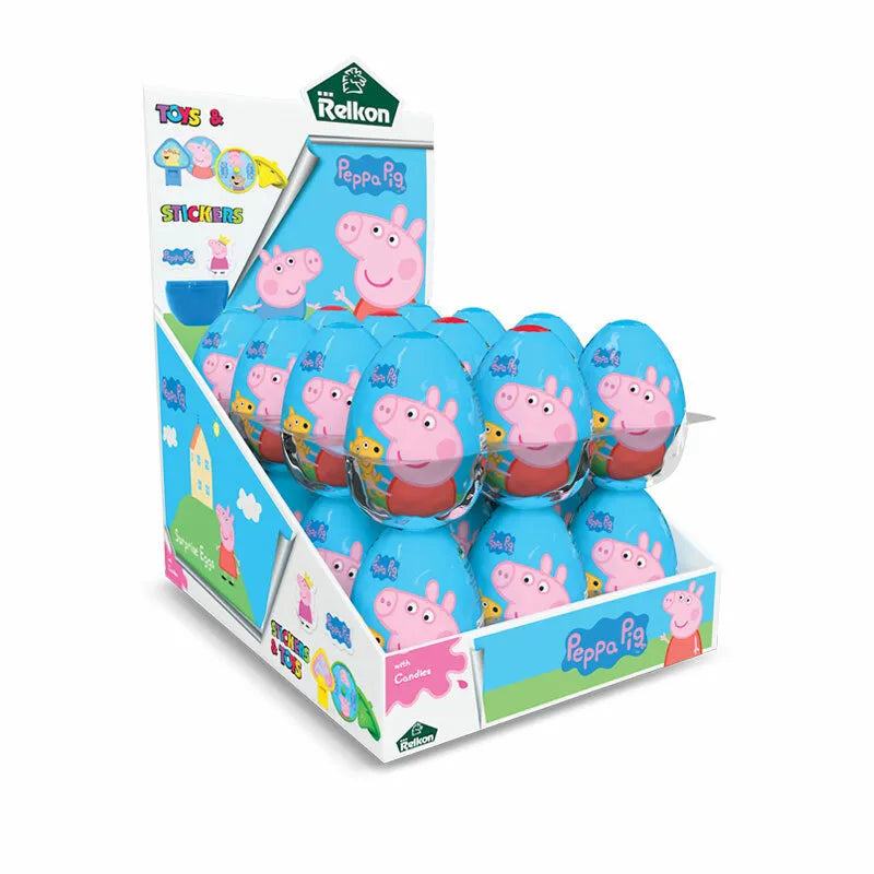 PACK OF 18 PEPPA PIG SURPRISE EGGS KIDS PARTY BAG HALAL