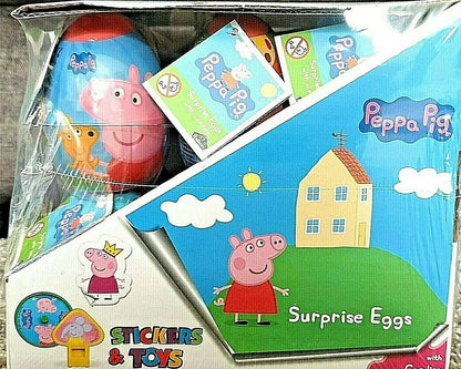 PACK OF 18 PEPPA PIG SURPRISE EGGS KIDS PARTY BAG HALAL