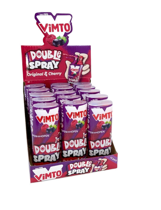 PACK OF 15 HALAL VIMTO DOUBLE FRUIT LIQUID CANDY SPRAY