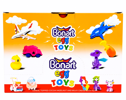 24 x Chocolate Surprise Eggs With Toy - Halal - (Kinder Style)