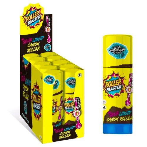 PACK OF 10 ROLLER BLASTERZ BRAIN SOUR LIQUID CANDY ROLLER HALAL