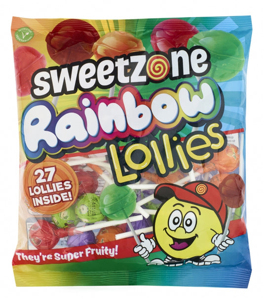 PACK OF 12 HALAL RAINBOW LOLLIES SWEETZONE