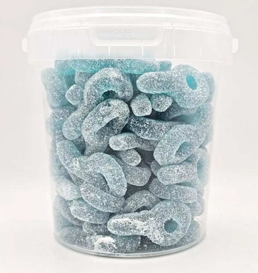 500g Sour Blue Dummies Jellies, Halal Aladdins Sweets Tub