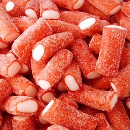 500g & 1kg Sour Strawberry Liquorice Pencil Tube Bites - Retro Halal Sweets - Kids Party Cones Gifts