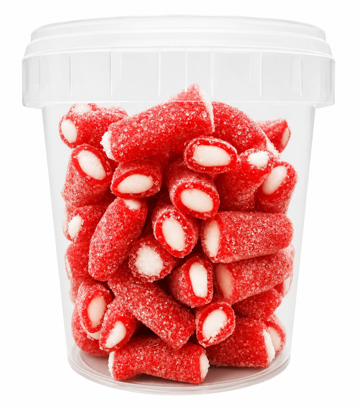 500g & 1kg Sour Strawberry Liquorice Pencil Tube Bites - Retro Halal Sweets - Kids Party Cones Gifts