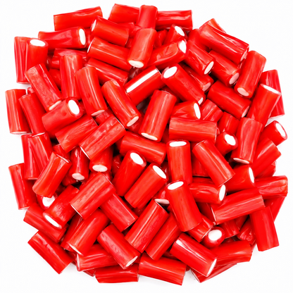 500g & 1kg Strawberry Liquorice Pencil Tube Bites - Retro Halal Sweets - Kids Party Cones Gifts