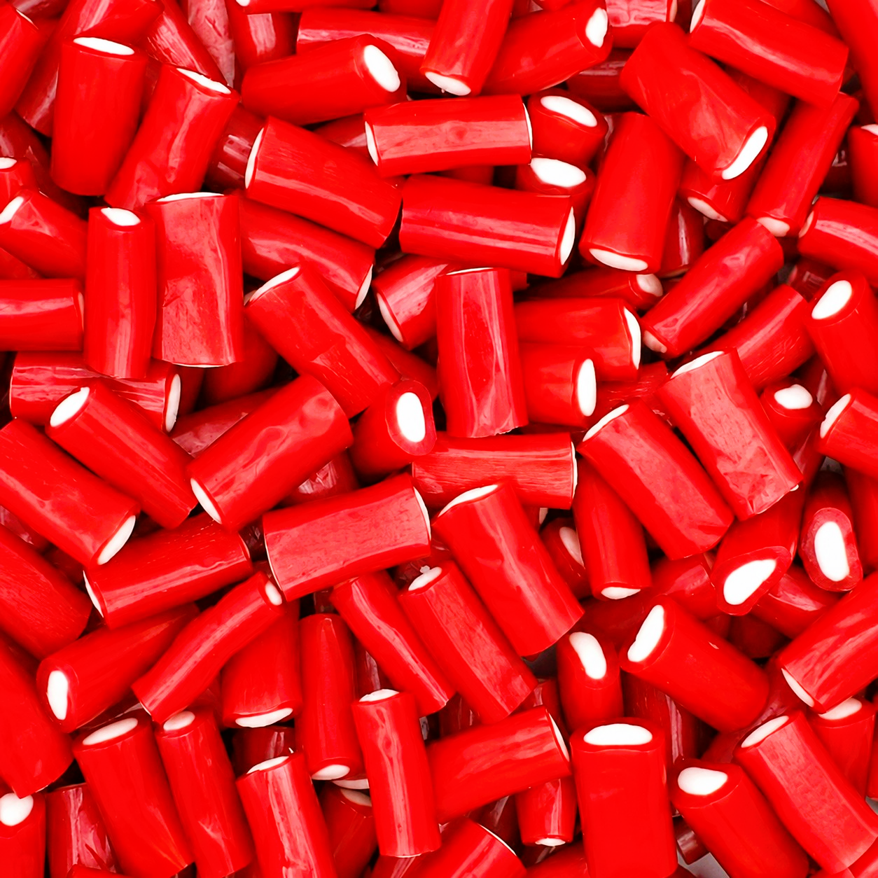500g & 1kg Strawberry Liquorice Pencil Tube Bites - Retro Halal Sweets - Kids Party Cones Gifts