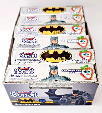 Pack of 24 Halal Bonart Super Hero Batman & Superman Chew Sweets