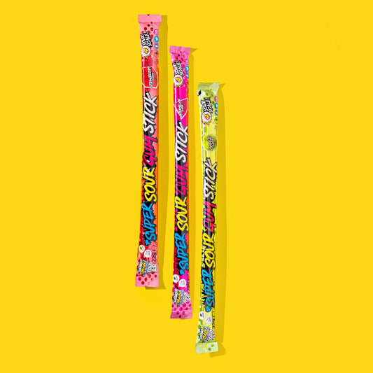 Pack of 30 Super Sour Gum Stick Brain Blasterz