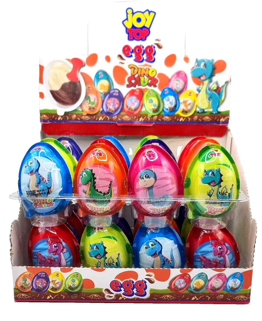 Pack Of 24 Surprise Chocolate Egg with Dinosaur Toy Halal